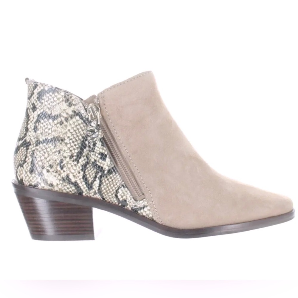 Cole Haan Gracy Bootie in Amphora Suede Python, size 8.5m NEW